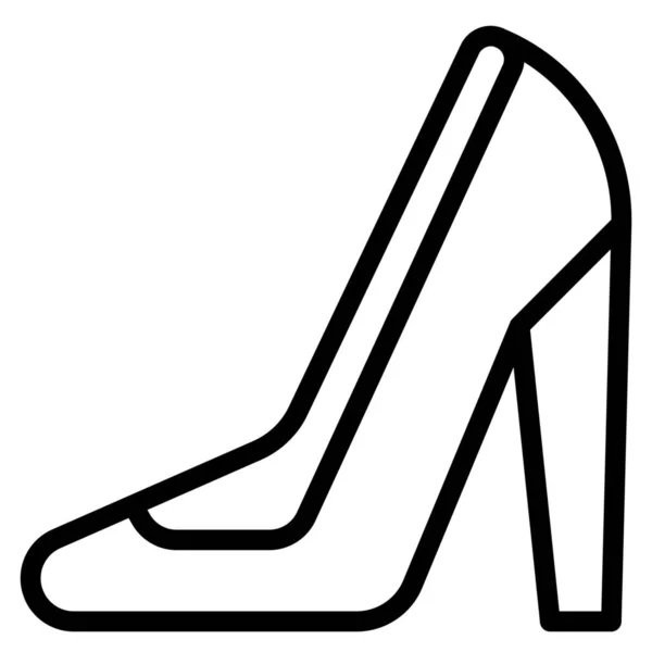 Beauty Heels High Icon Outline Style — Stockvector