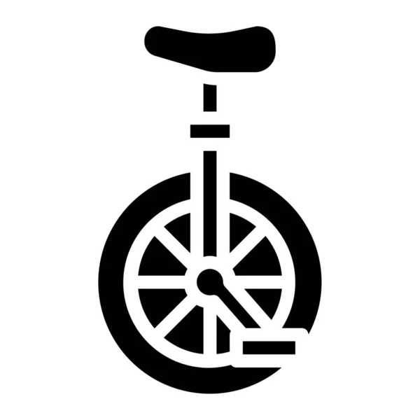 Bike Circus Mono Icon Outline Style — Stock Vector