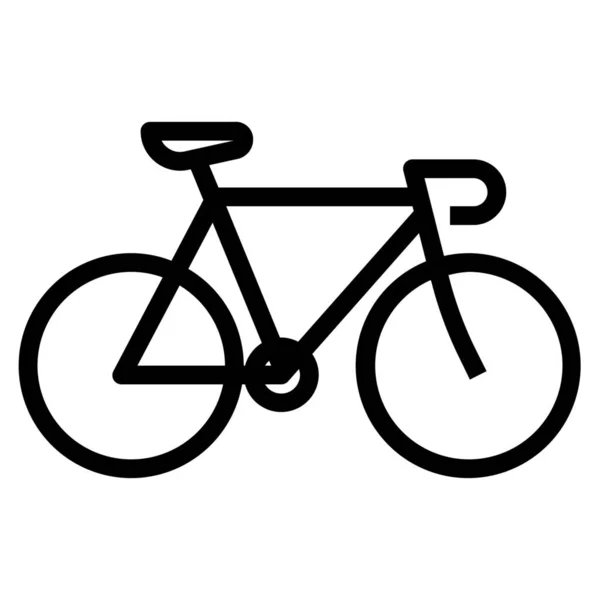 Bicycle Exercise Ride Icon Outline Style — Stock Vector