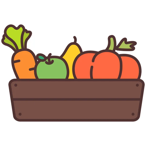 农业和园艺类的农业胡萝卜种植图标 — 图库矢量图片