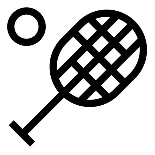 Ball Court Sport Icoon Outline Stijl — Stockvector