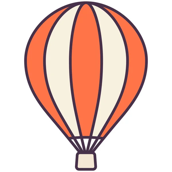 Ballon Schwebefliege Symbol Stil Ausgefüllter Umrisse — Stockvektor