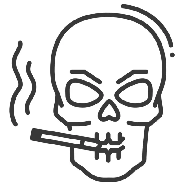Smoking Kill Unhealthy Icon — Stock Vector