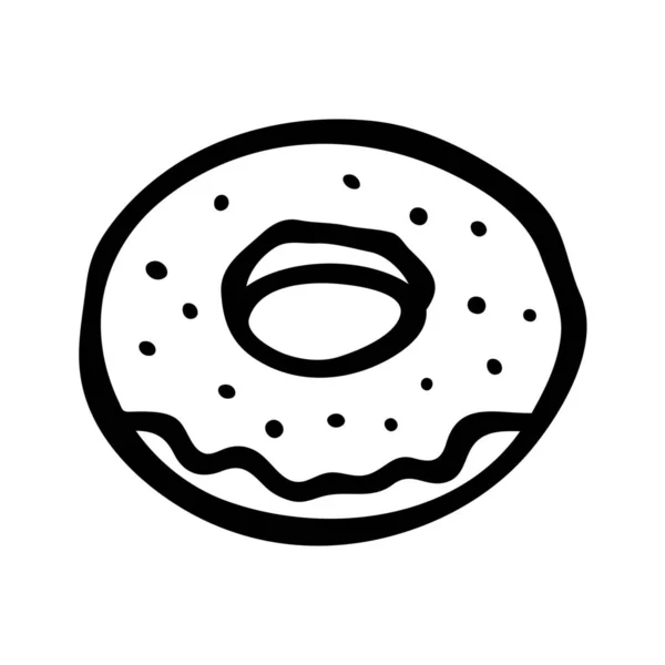 stock vector bakery breakfast doughnut icon in Outline style