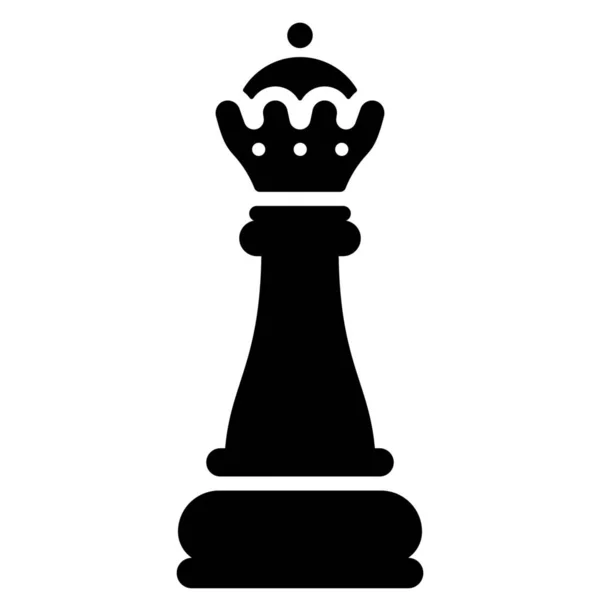 Chess Gambit Queen Icon — Stock Vector