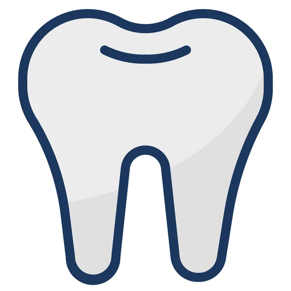 Ícone Médico Saúde Dental Estilo Esboço Preenchido — Vetor de Stock