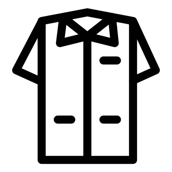 Kläder Skjorta Uniform Ikon — Stock vektor