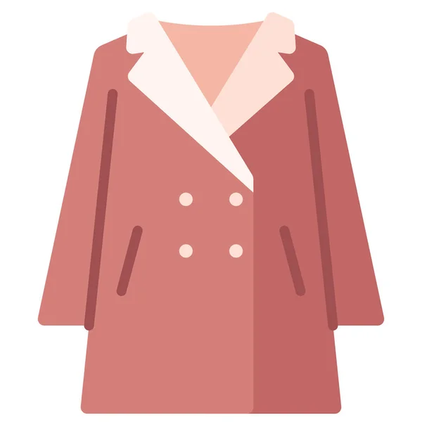 Vêtements Manteau Icône Mode Dans Catégorie Vêtements Accessoires — Image vectorielle
