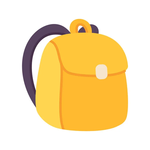 Bag Education School Icon Flat Style — Stock Vector