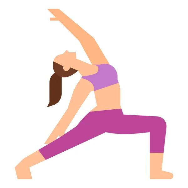 Ejercicio Pose Icono Inverso Fitness Yoga Categoría Dieta — Archivo Imágenes Vectoriales