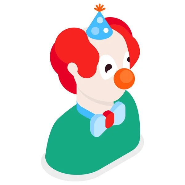 Payaso Circo Icono Entretenimiento — Archivo Imágenes Vectoriales