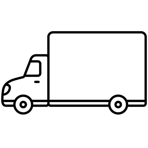 Car Delivery Transport Icon Outline Style — Stock Vector