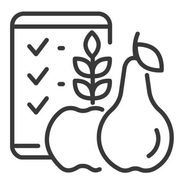 Icono Comida Saludable — Vector de stock