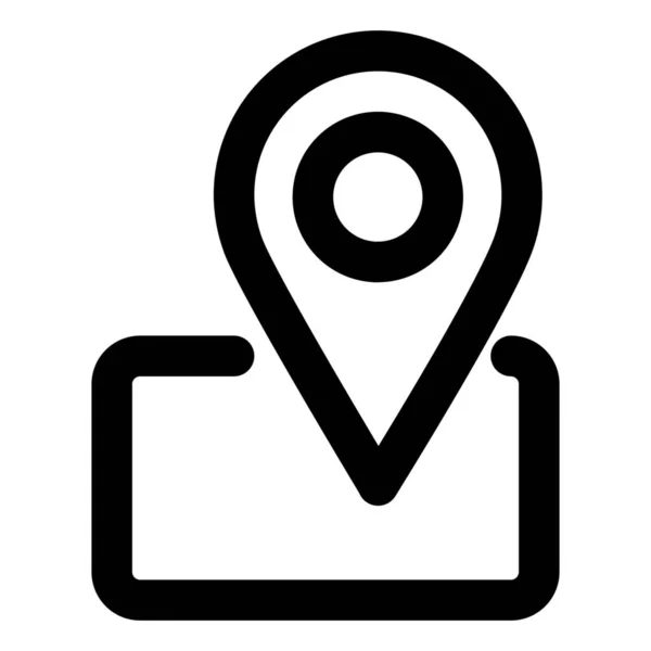 Ikona Mapování Umístění Cíle — Stockový vektor