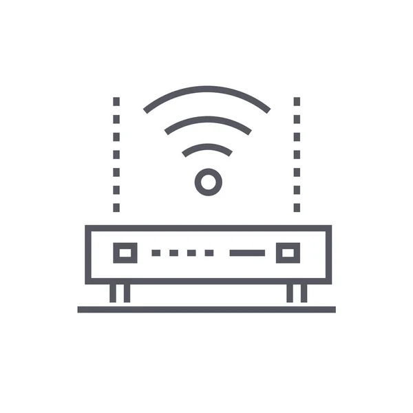 Gerät Internet Router Symbol Outline Stil — Stockvektor