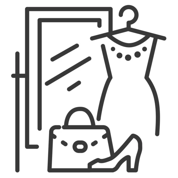 Fashion Clothes Shop Icon — Stock Vector