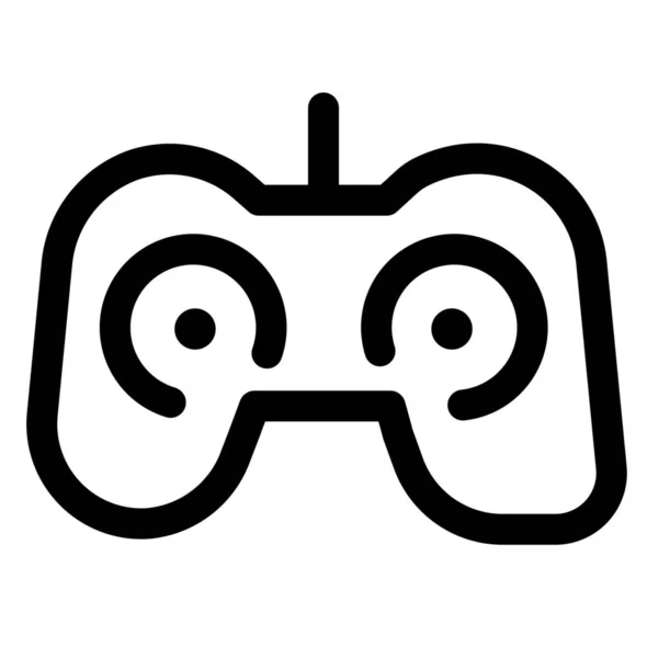 Controlador Gamepad Icono Juego Juegos Categoría Juegos — Vector de stock