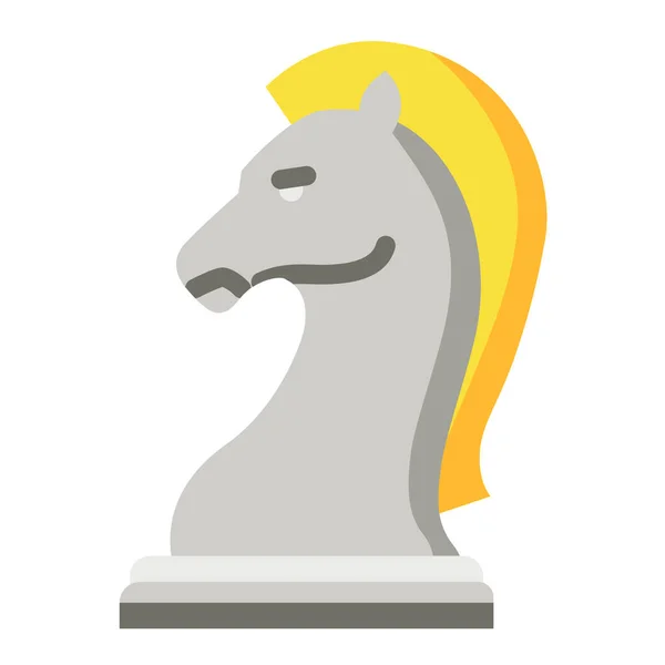 Значок Шахматного Коня — стоковый вектор