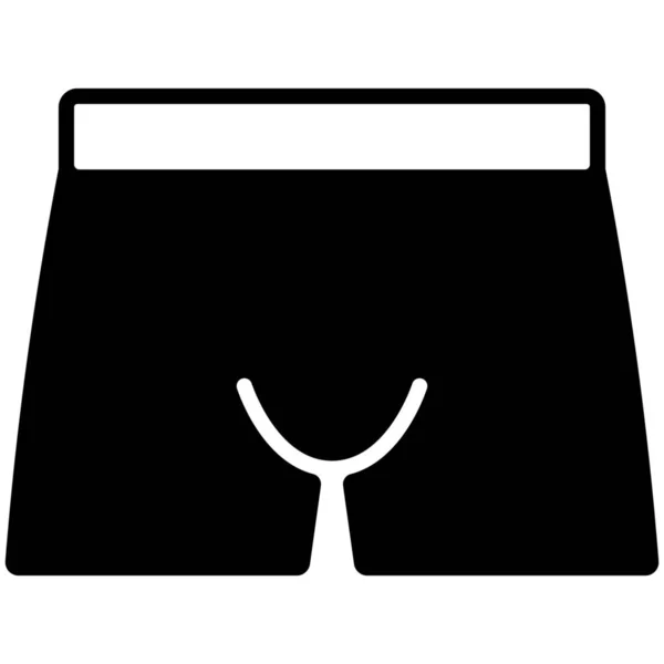 Boxer Abbigliamento Icona Nella Categoria Abbigliamento Accessori — Vettoriale Stock