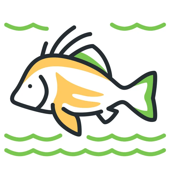 Boarfish Marine Icon Der Kategorie Tiere — Stockvektor