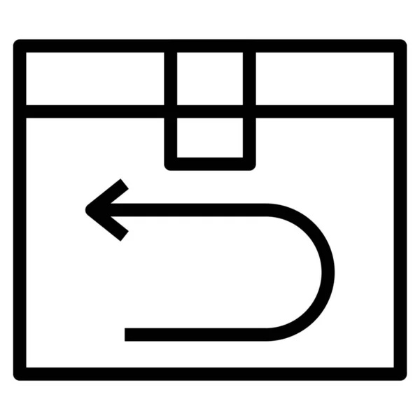 Box Delivery Easy Icon Outline Style — Stockový vektor