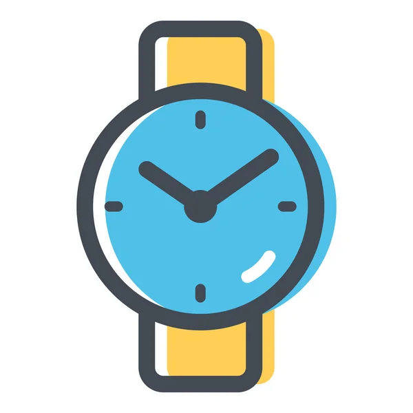 stock vector shop smart watch time icon in Filled outline style