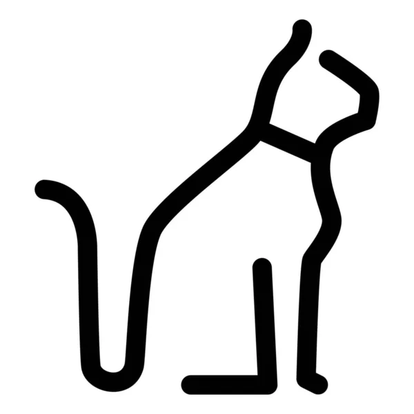 Zvířecí Kočka Domácí Ikona — Stockový vektor