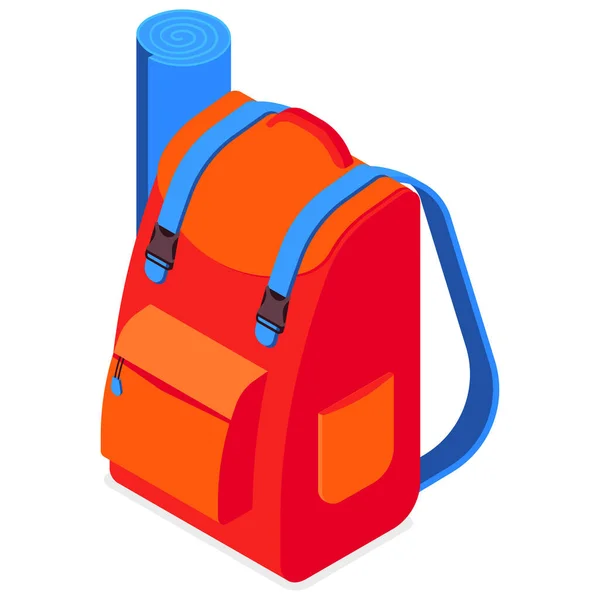 Mochila Camping Bolsa Icono — Archivo Imágenes Vectoriales