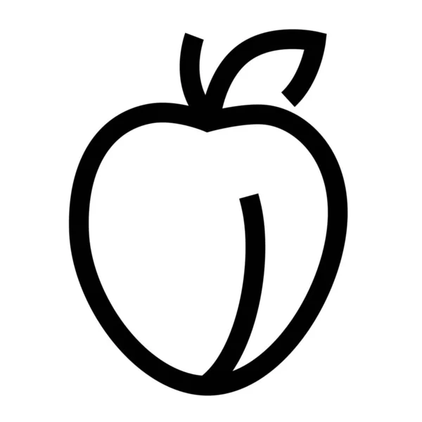 Lebensmittel Frisches Obst Symbol — Stockvektor