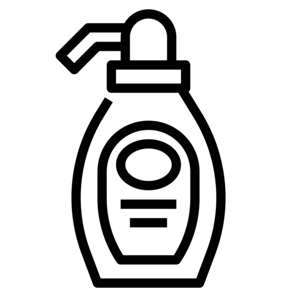 Cleaning Cream Gel Icon Outline Style — Stock Vector