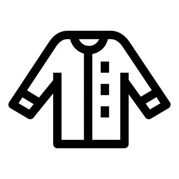 Cardigan Vestiti Abbigliamento Icona — Vettoriale Stock