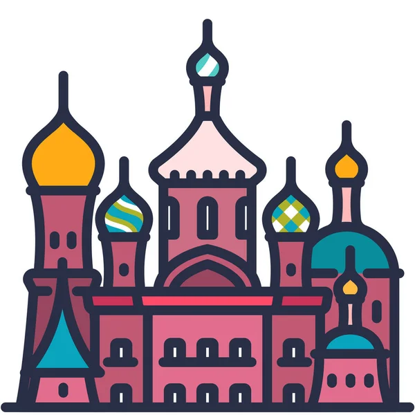 Petersburg Εκκλησία Ορόσημο Εικονίδιο — Διανυσματικό Αρχείο