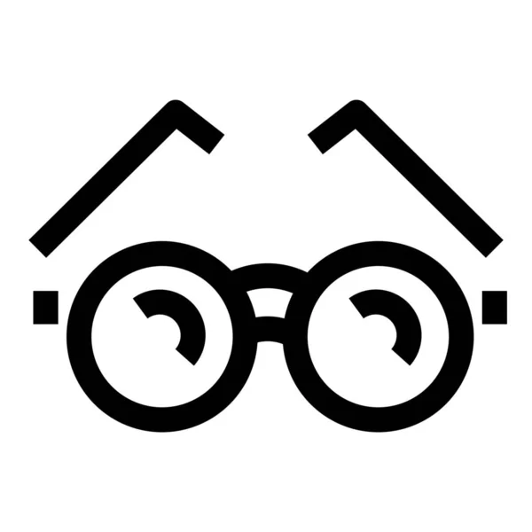 Brýle Zdraví Oftalmologie Ikona Stylu Osnovy — Stockový vektor