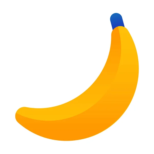 매끄러운 스타일의 바나나 아이콘 — 스톡 벡터