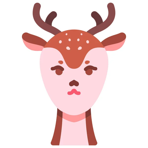 Animal Faune Cerf Icône — Image vectorielle