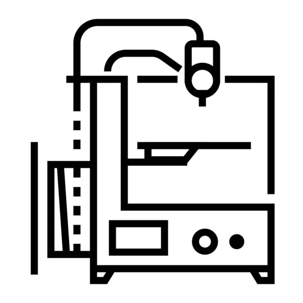 Impressora Máquina Fabricação Ícone — Vetor de Stock