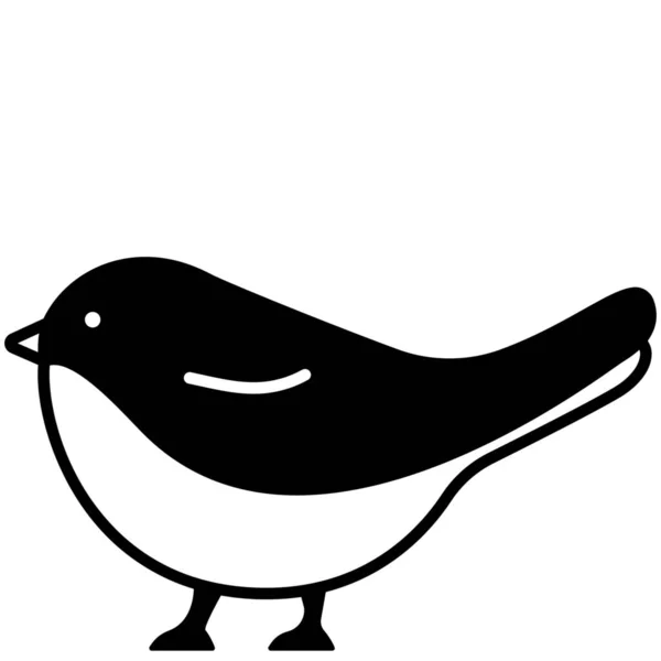 Animal Bird Domestic Icon Categoría Animales — Vector de stock