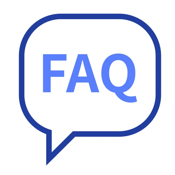 Vragen Faq Vraag Pictogram — Stockvector