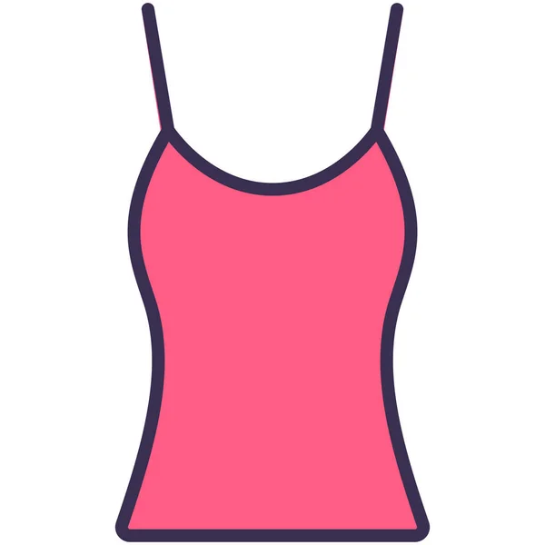 Oblečení Oblečení Letní Ikona Kategorii Oblečení Doplňky — Stockový vektor