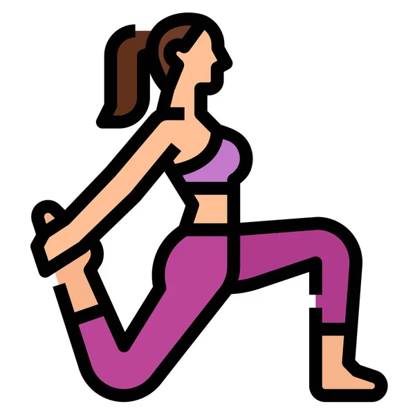 Ausdauertraining Der Kategorie Fitness Yoga Diät — Stockvektor