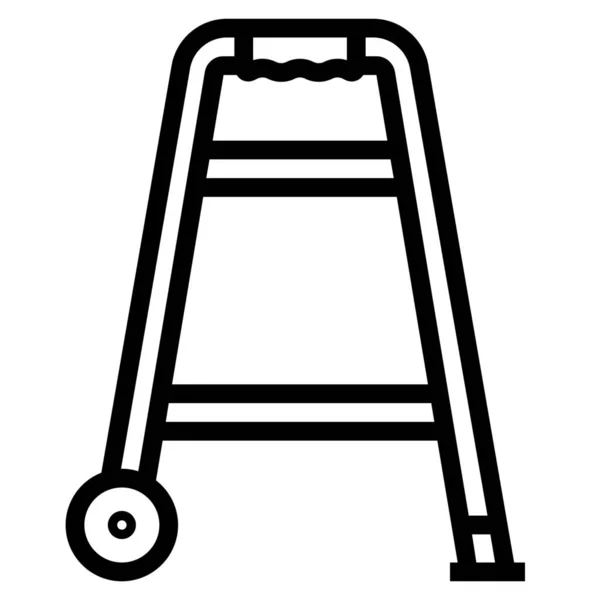 Disability Disable Equipment Icon Outline Style — Stock Vector