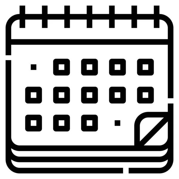 Afspraak Zakelijke Kalender Pictogram — Stockvector