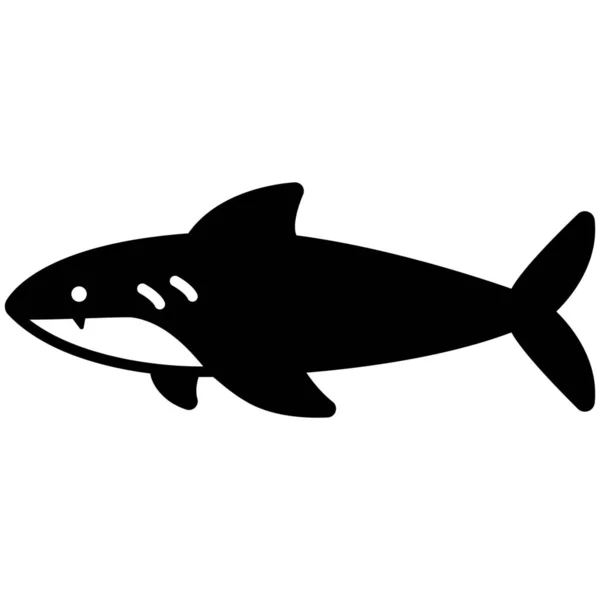 Animal Aquatic Fisch Symbol Der Kategorie Tiere — Stockvektor