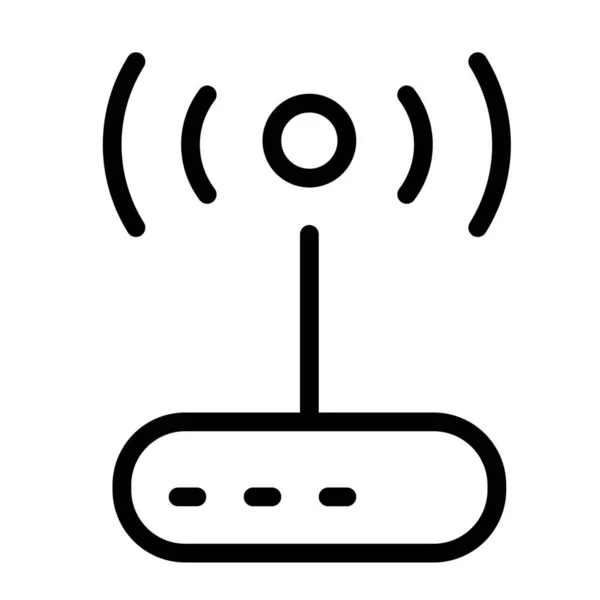 Pictogram Van Het Internetroutersignaal — Stockvector