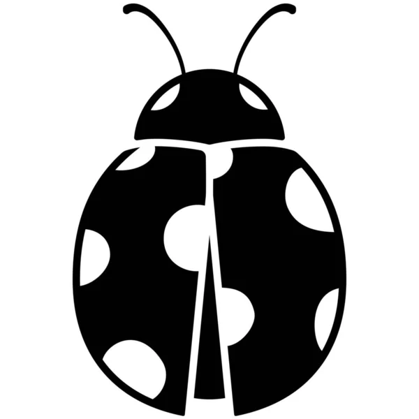 Agriculture Animal Bug Icône Dans Style Solide — Image vectorielle