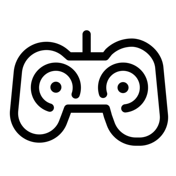 Controlador Entretenimento Ícone Gamepad Estilo Esboço — Vetor de Stock