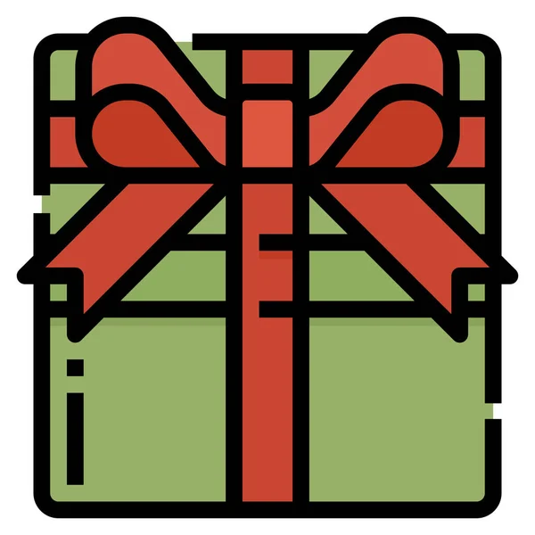 Regalo Regalo Caja Icono — Vector de stock