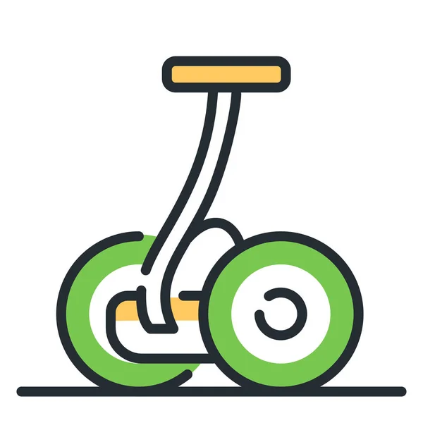 Gyroscooter Segway Smart Technology Icon — Stock Vector