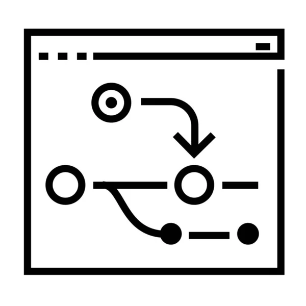 Иконка Программы Программирования Кода Стиле Outline — стоковый вектор