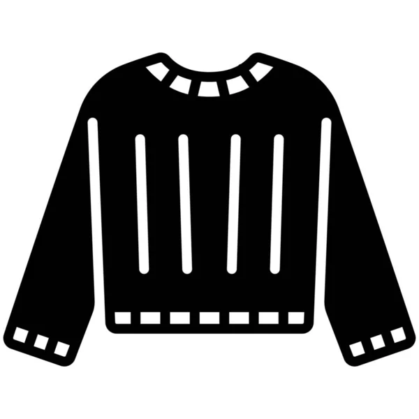 Ropa Icono Del Traje Punto Categoría Ropa Accesorios — Vector de stock